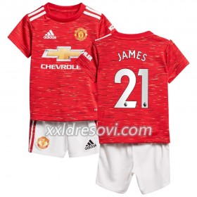 Manchester United Daniel James 21 Domaći Dječji Komplet Dresovi za Nogomet 2020-2021 (+ kratke hlače)